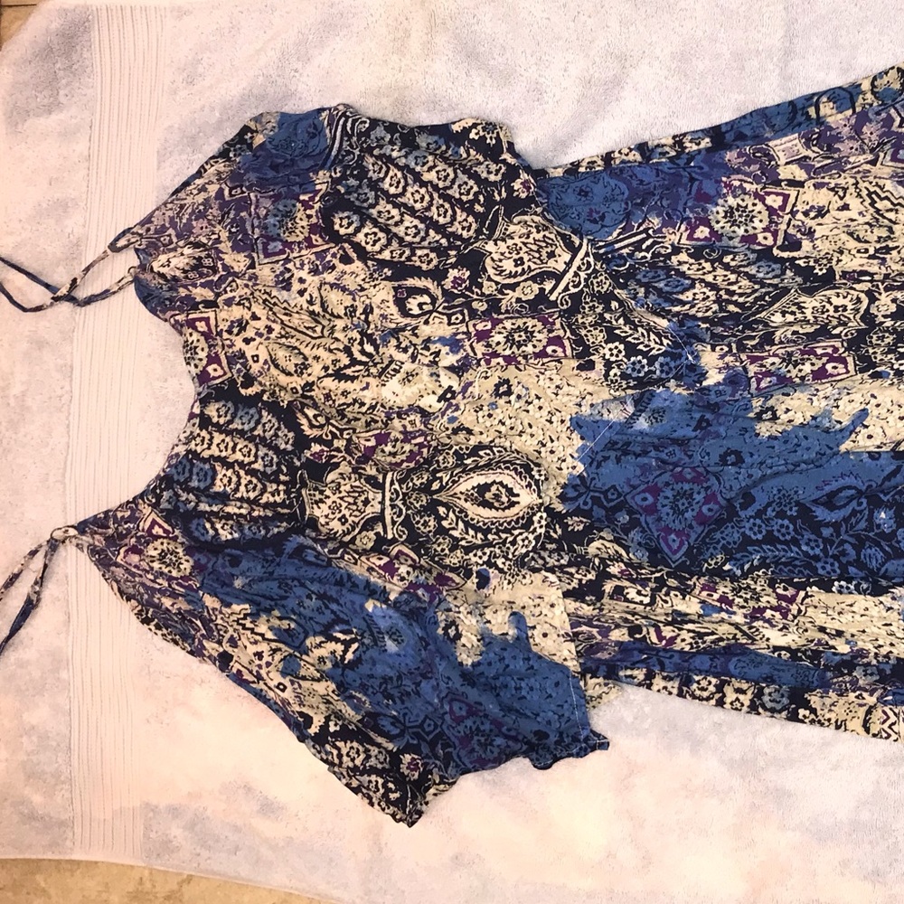 Blue and purple sun dress